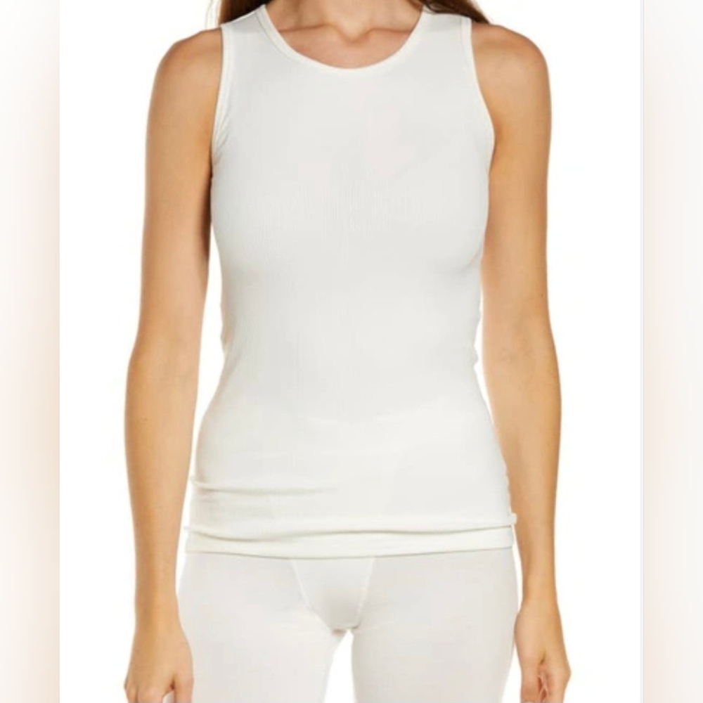 SKIMS NWT Boyfriend ribbed tank. Marble/ size Small